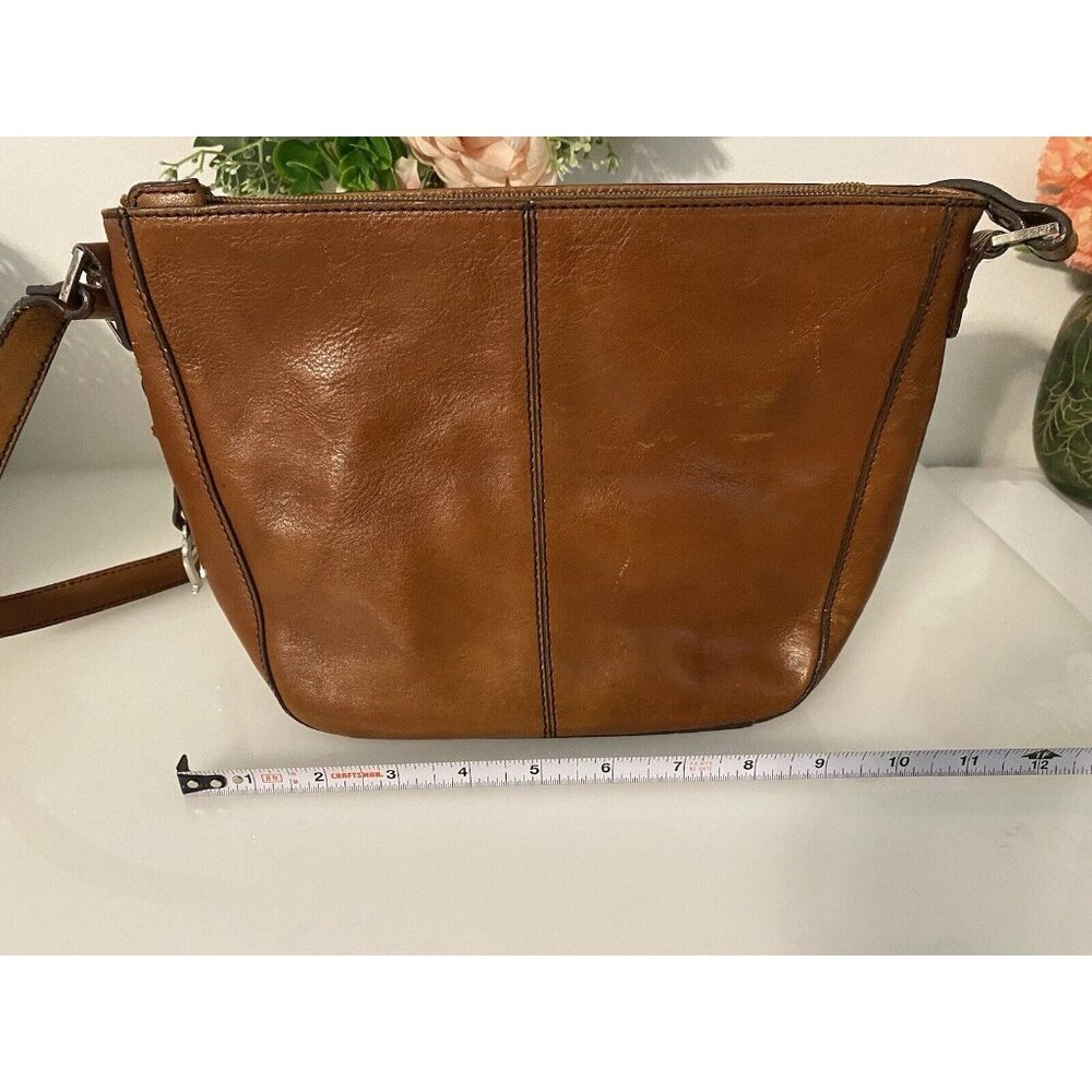 Vintage Etienne Aigner Leather Crossbody Shoulder Bag Purse Brown Boho Organizer - Picture 3 of 16